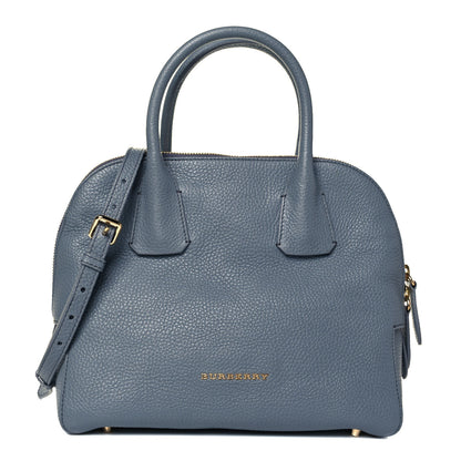 Burberry London Grainy Calfskin Small Greenwood Bowling Bag Storm Grey 1 of 11