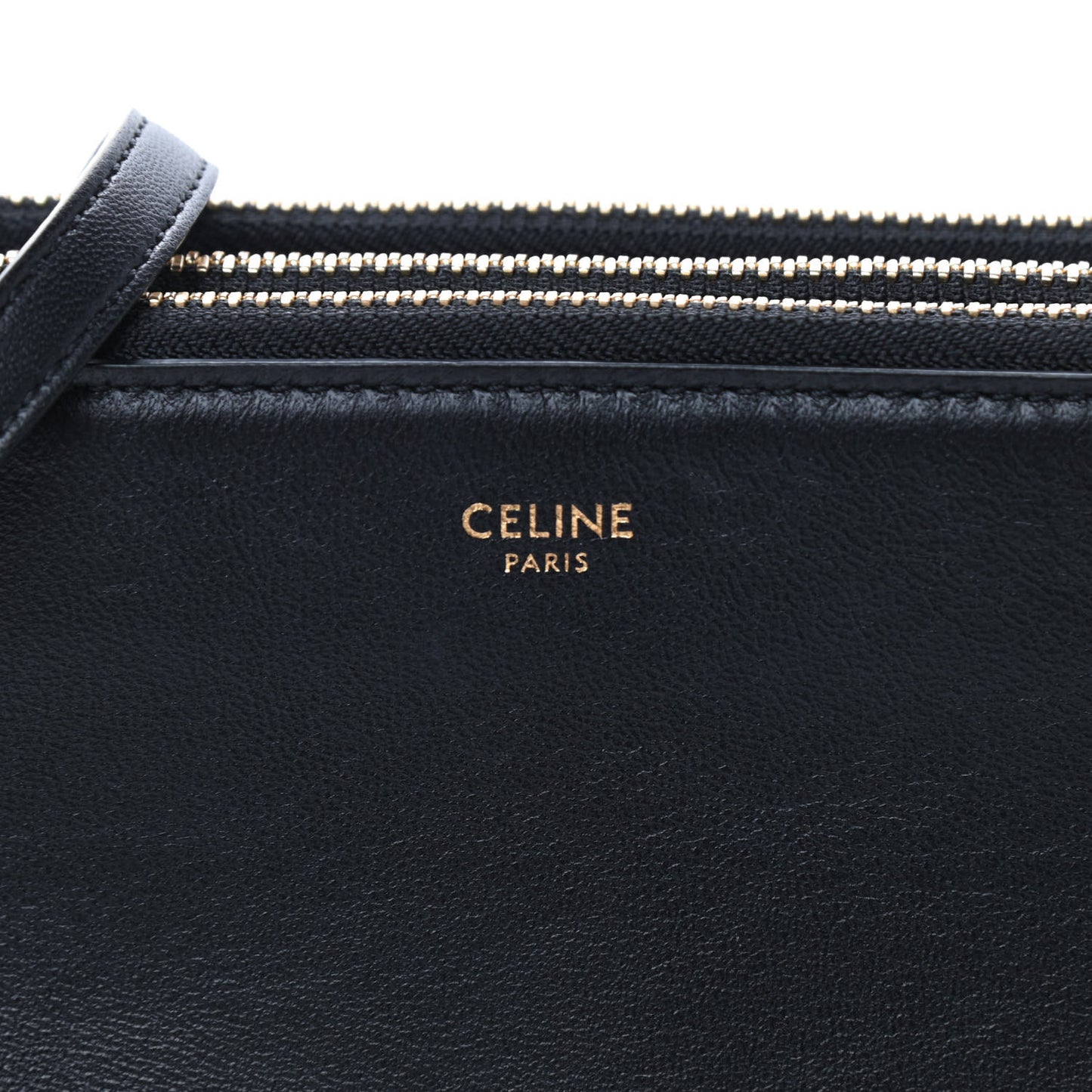 Lambskin Large Trio Crossbody Bag Black