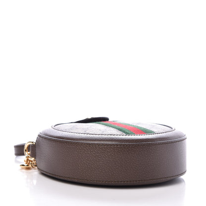 Gucci GG Supreme Monogram Web Mini Ophidia Round Shoulder Bag Brown 4 of 8