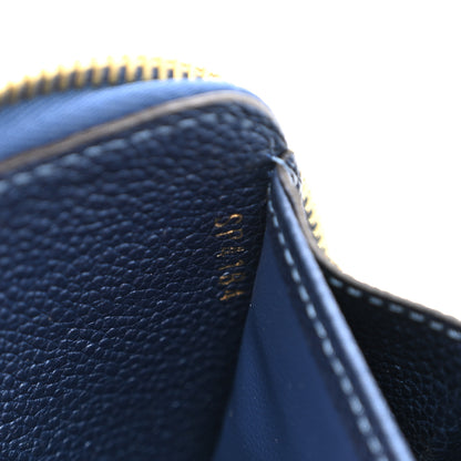 Louis Vuitton Metallic Empreinte Monogram Zippy Wallet Navy Nacre 7 of 8