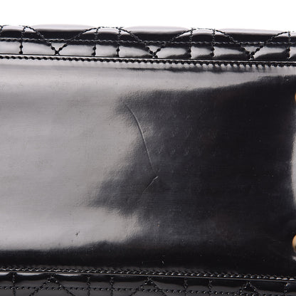 Christian Dior Patent Cannage Medium Lady Dior Black 10 of 11