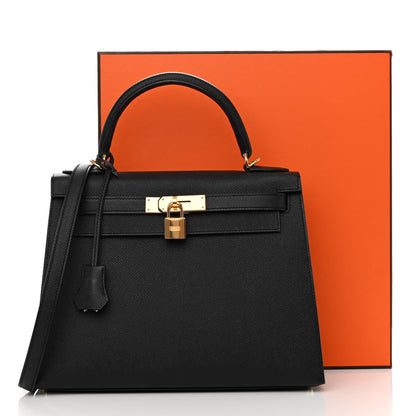 Hermes Epsom Kelly Sellier 28 Black 12 of 12