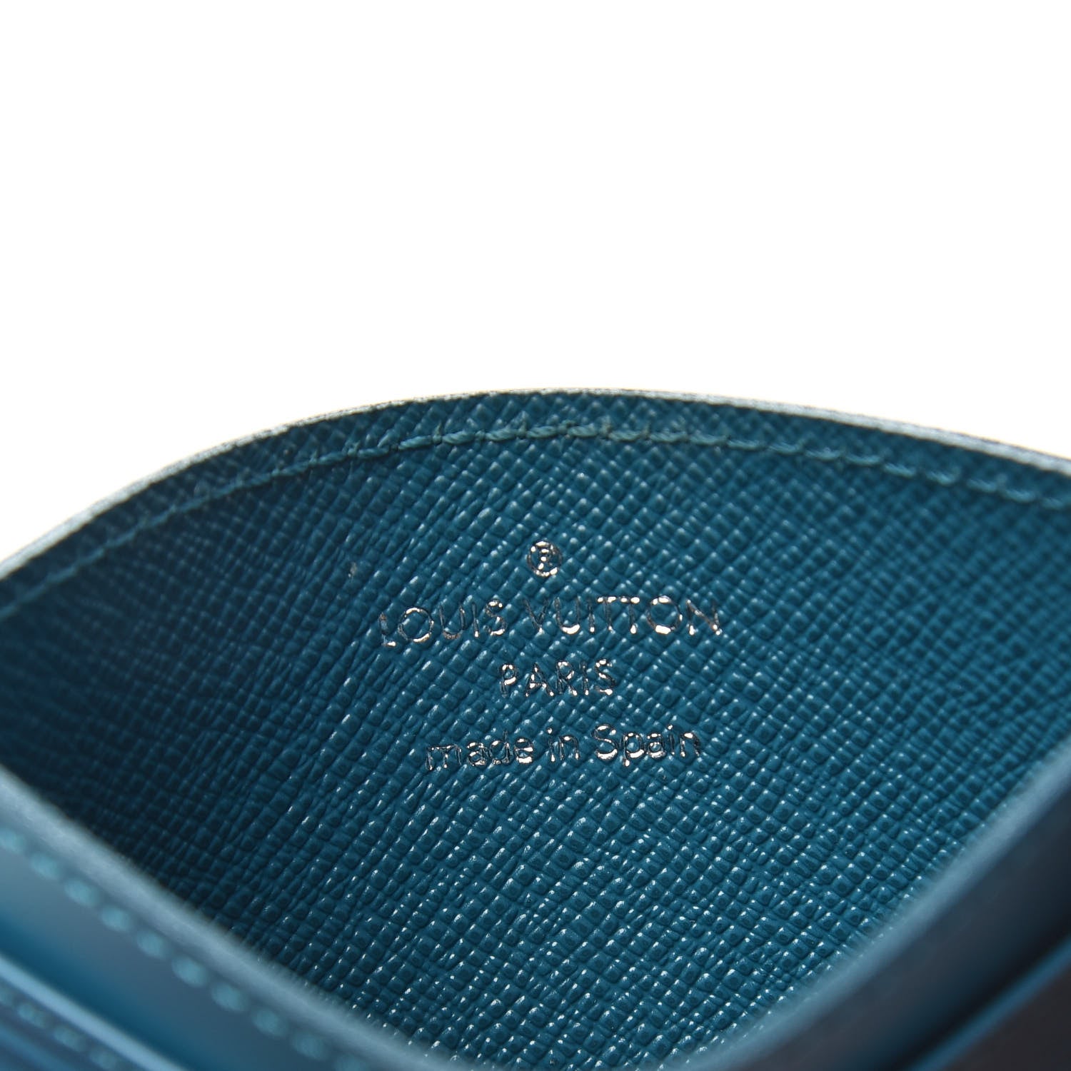 Louis Vuitton Epi Card Holder Cyan 6 of 7