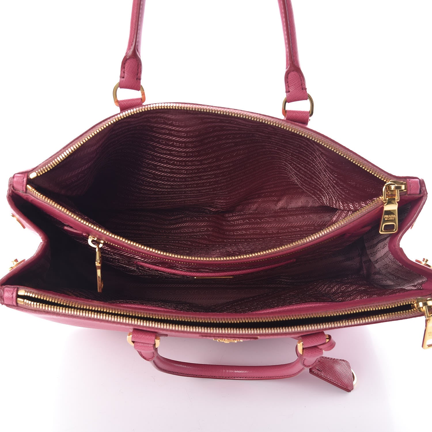 Prada Saffiano Large Galleria Double Zip Tote Bruyere 5 of 15