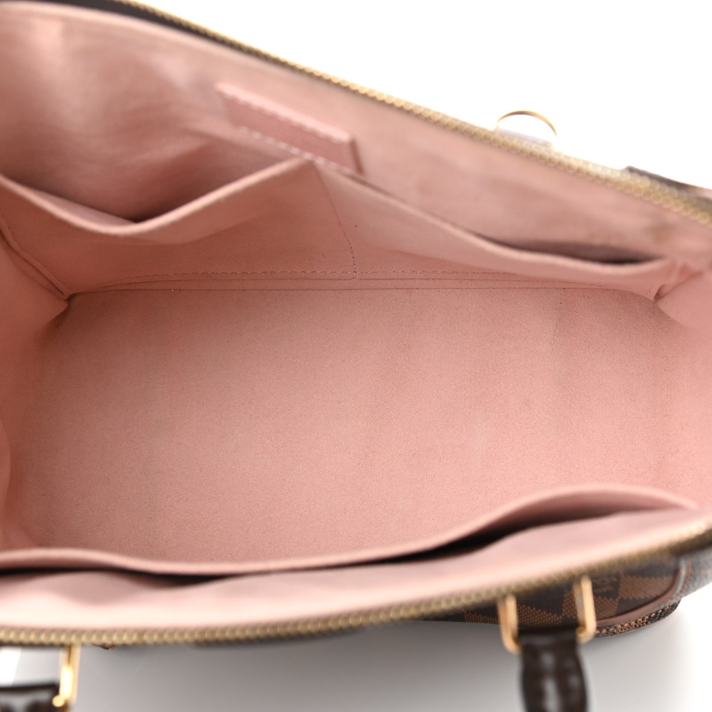 Damier Ebene Caissa Tote PM Rose Ballerine