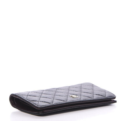 Chanel Caviar Quilted Yen Wallet Black 3 of 8