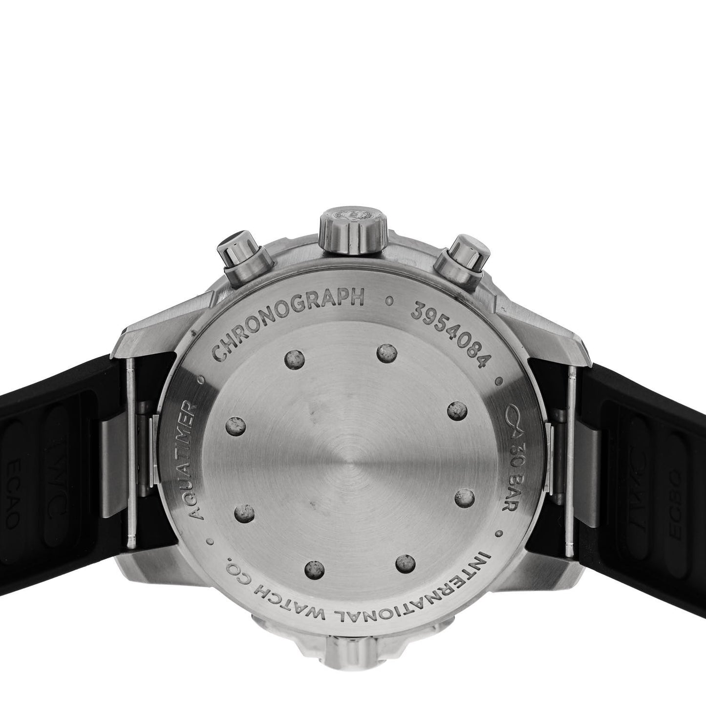 Stainless Steel Rubber 44mm Aquatimer Chronograph Automatic Watch Black IW376803