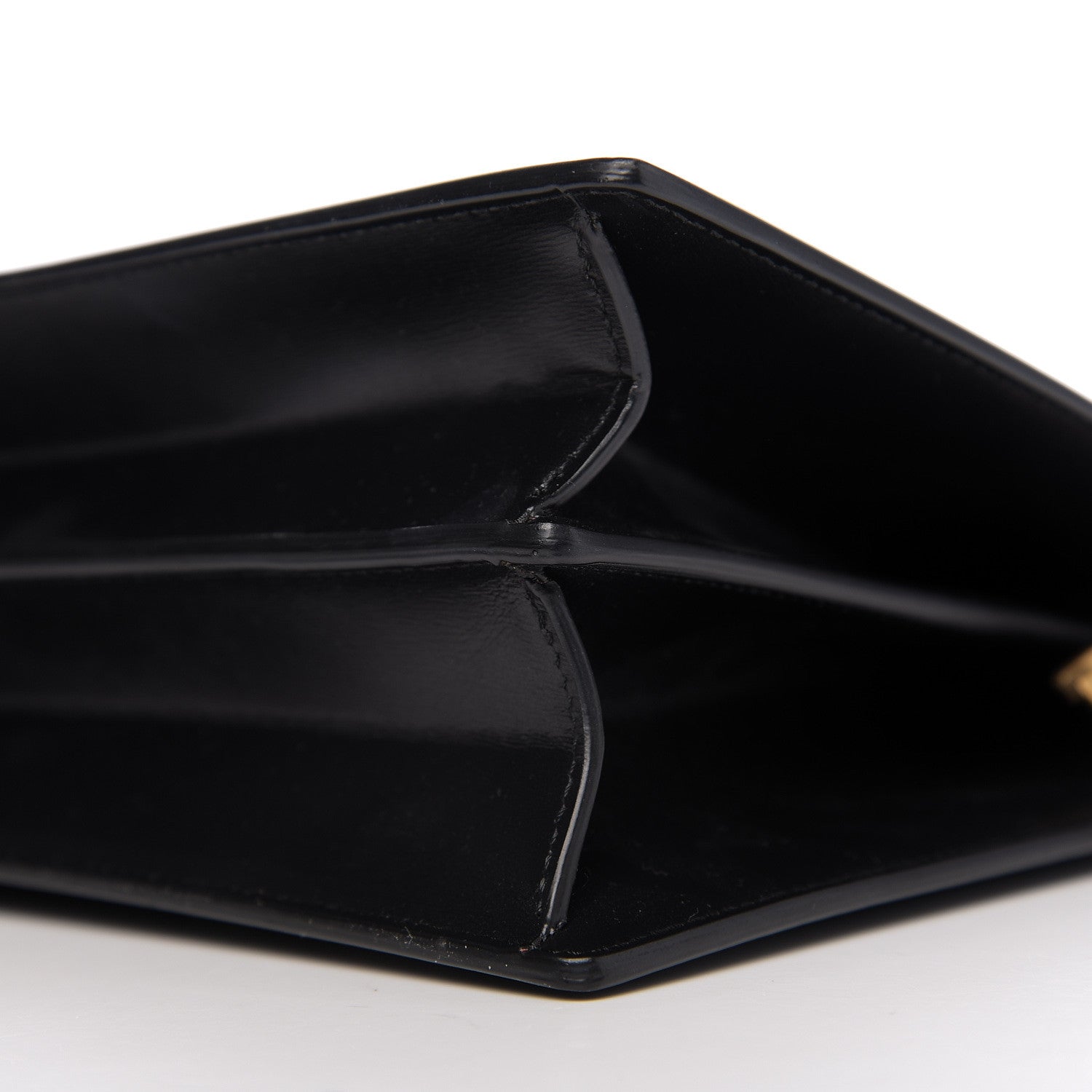 Celine Box Calfskin Medium Clasp Bag Black 9 of 10