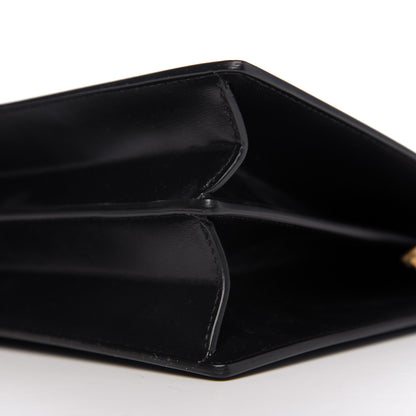 Celine Box Calfskin Medium Clasp Bag Black 9 of 10