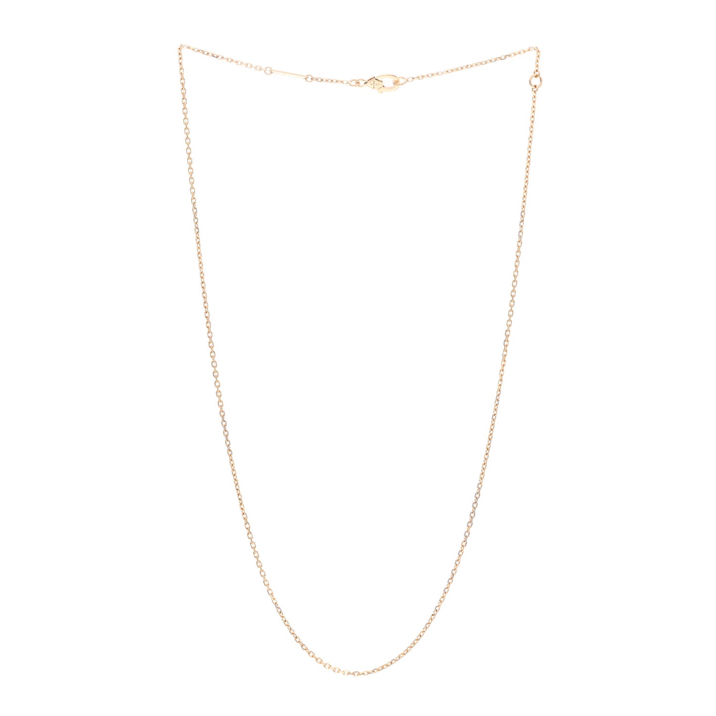 18K Yellow Gold Trace Chain Necklace