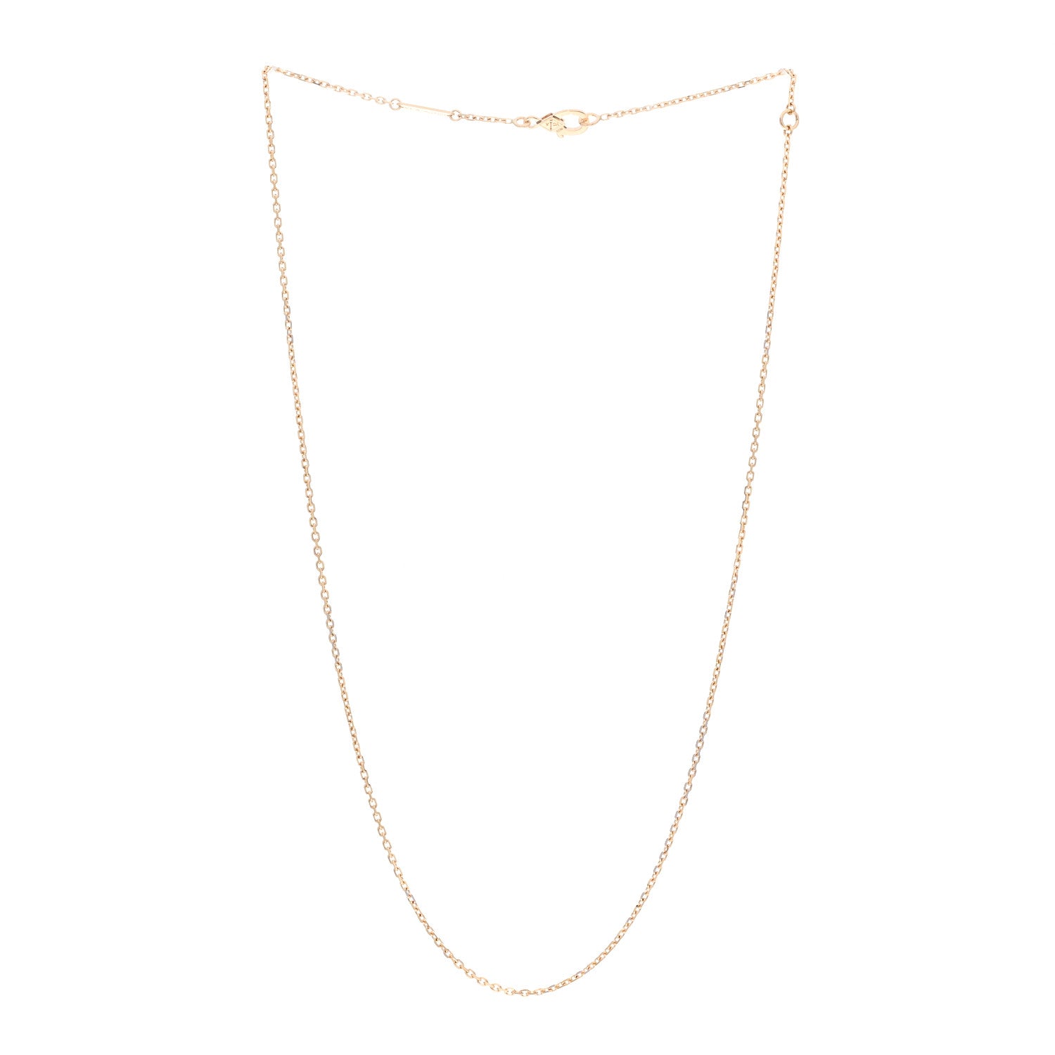 Van Cleef & Arpels 18K Yellow Gold Trace Chain Necklace 3 of 6