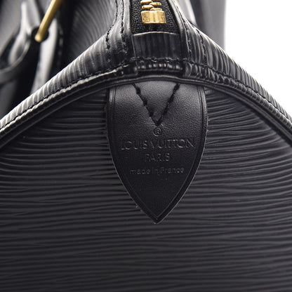Louis Vuitton Epi Speedy 25 Black 6 of 9
