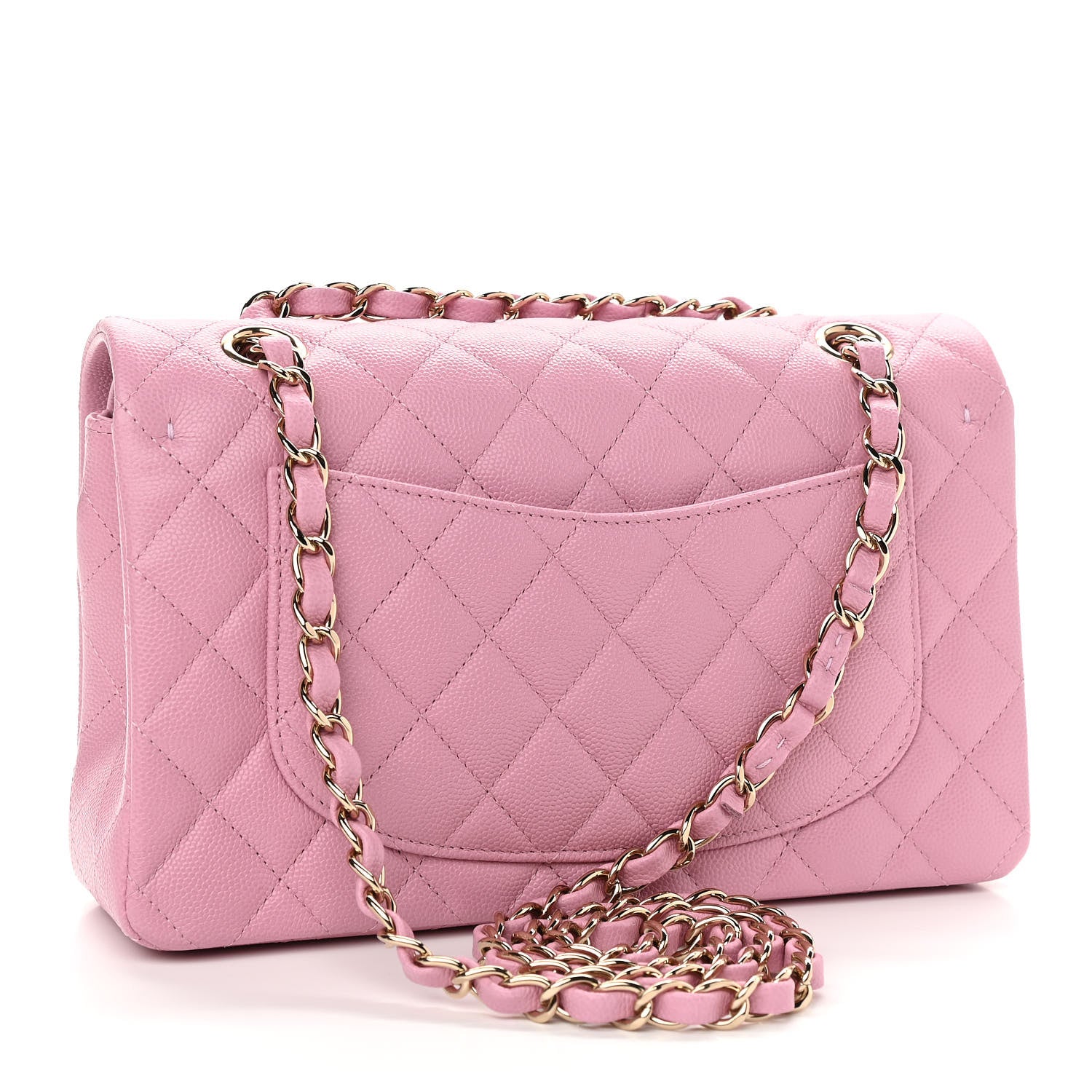 Chanel Caviar Quilted Small Double Flap Pink 2 of 10