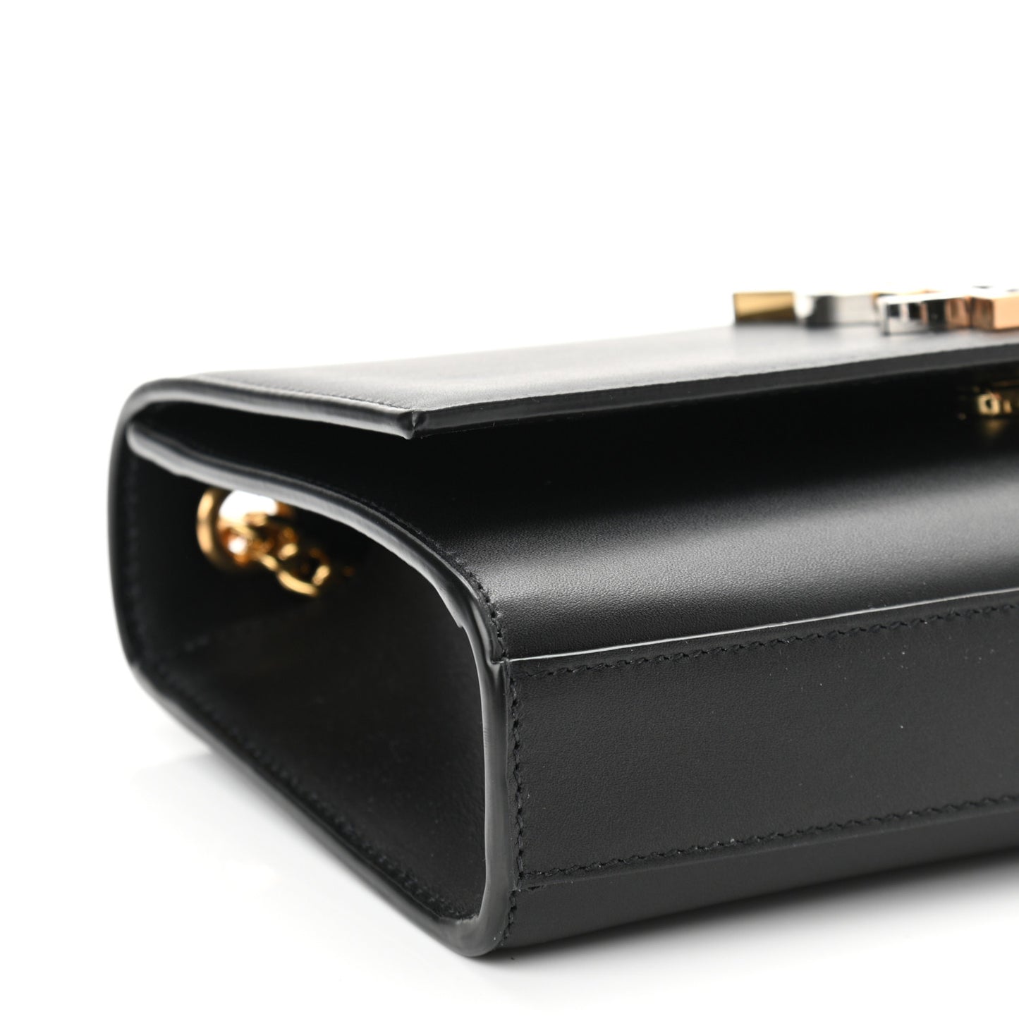 Calfskin Small Monogram Kate Satchel Black