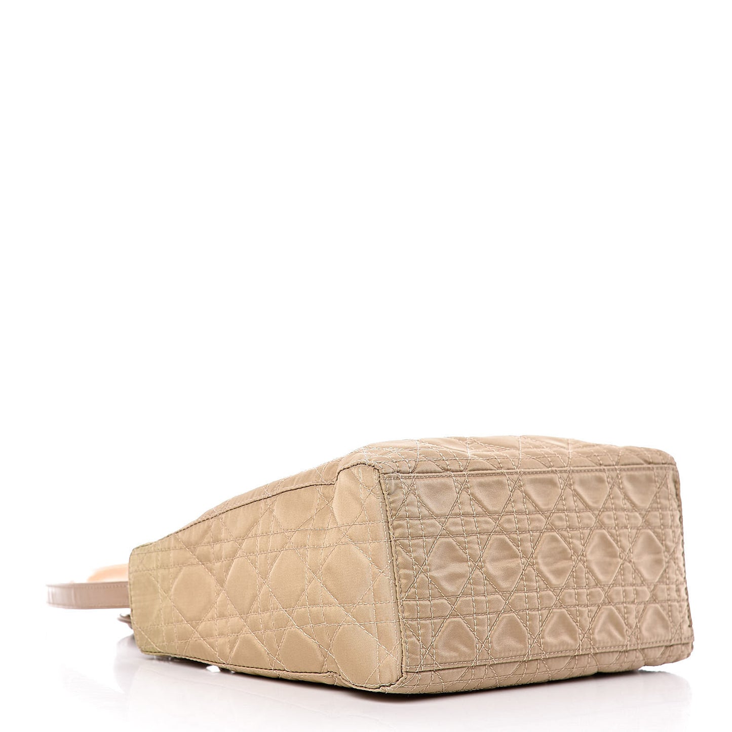 Nylon Cannage Medium Lady Dior Beige