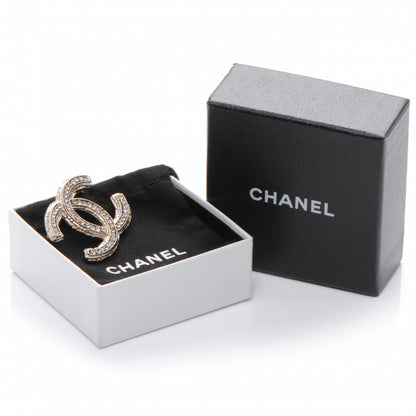 Chanel Swarovski Crystal CC Brooch 3 of 5