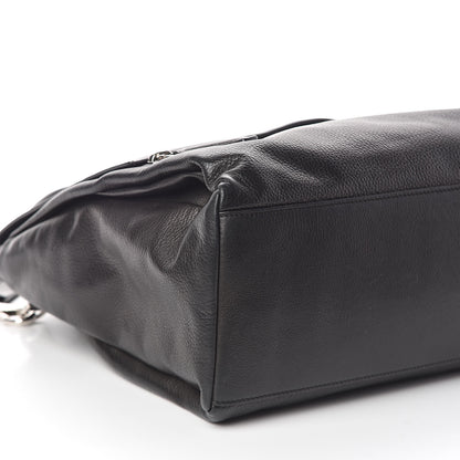 Givenchy Waxy Grained Calfskin Medium Pandora Pure Flap Bag Black 9 of 10
