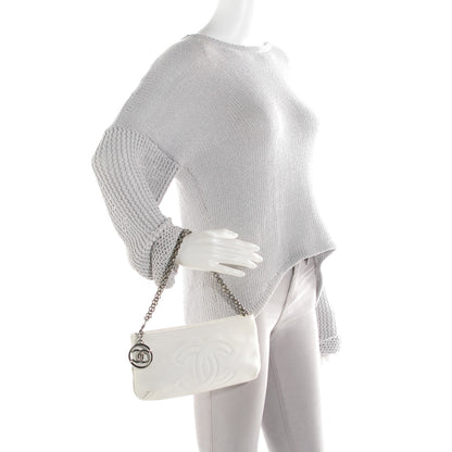 Chanel Lambskin Soft and Chain Pochette White 2 of 16