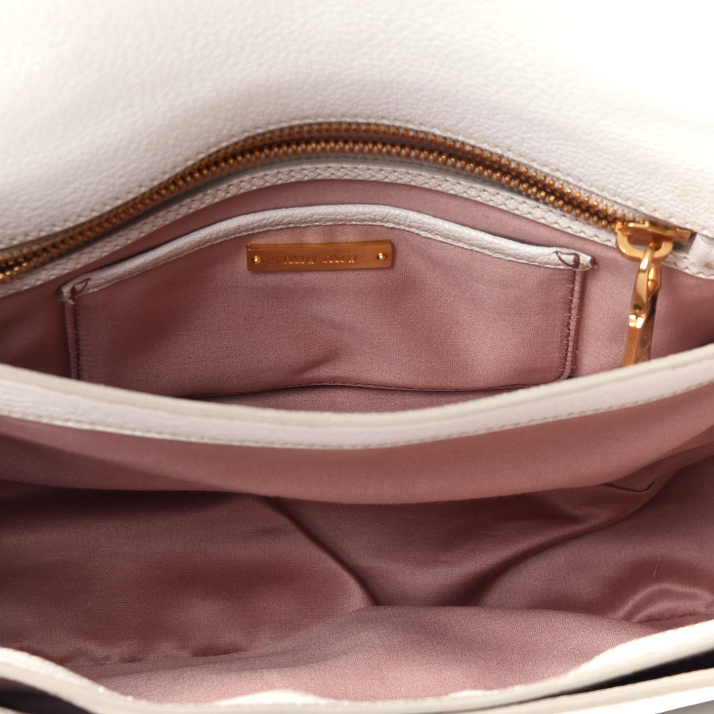Goatskin Madras Shoulder Bag White