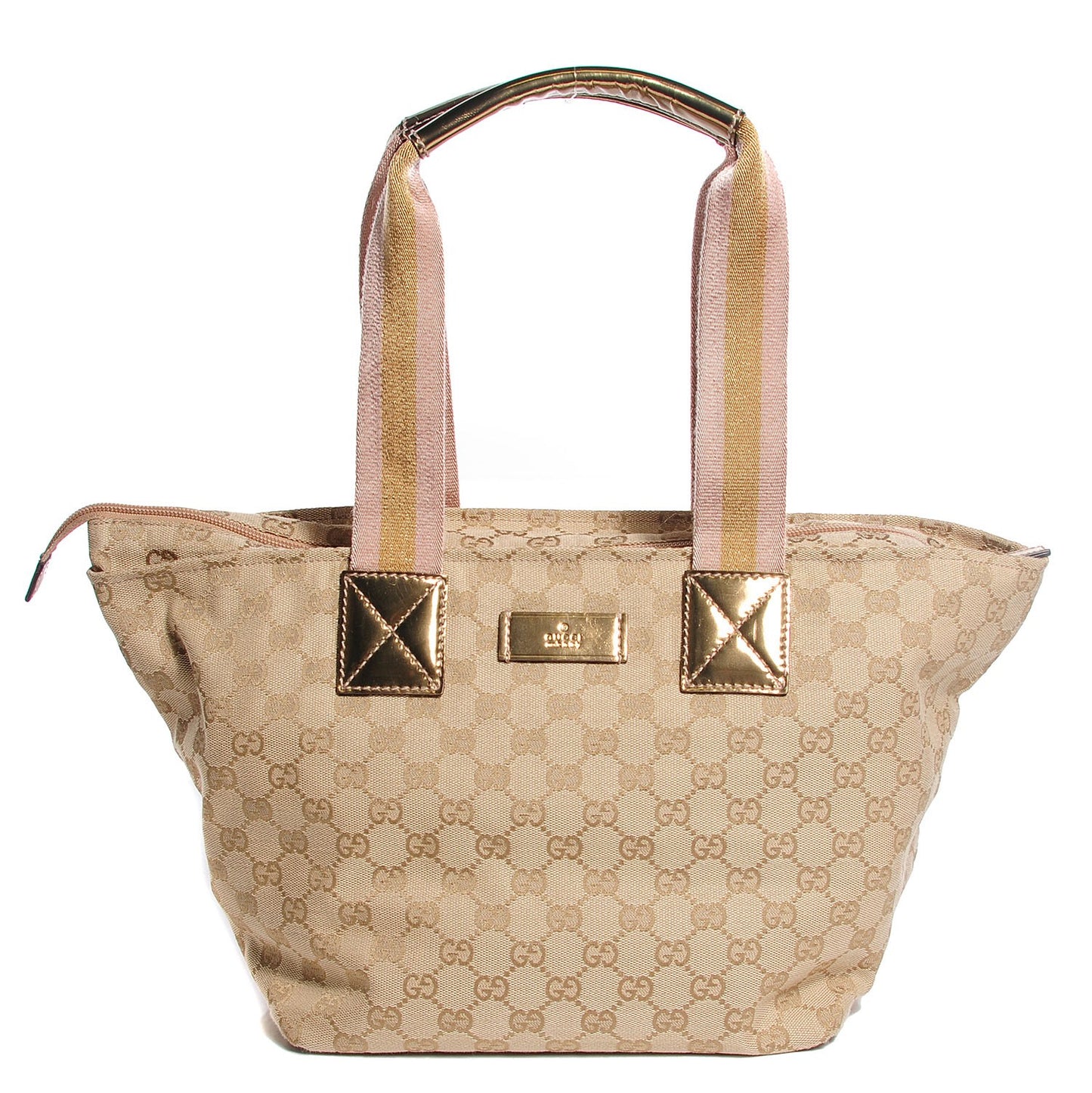 GG Monogram Medium Web Handle Bucket Tote