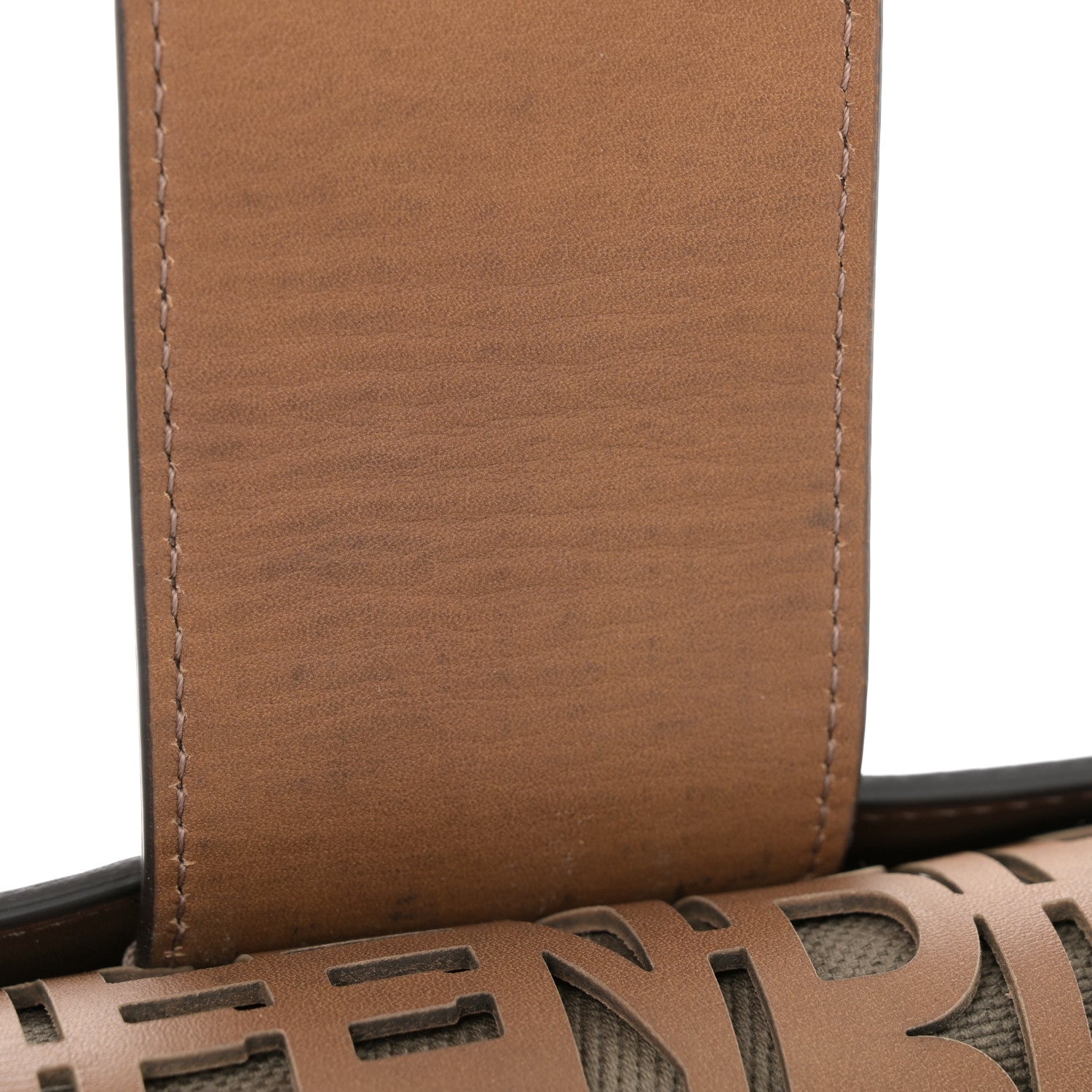 Fendi Regular Vacchetta Laserata Belt Baguette Bag Sand 13 of 14