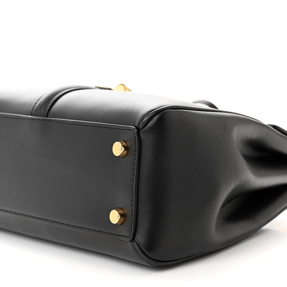 Celine Satinated Calfskin Small 16 Top Handle Bag Black 10 of 11