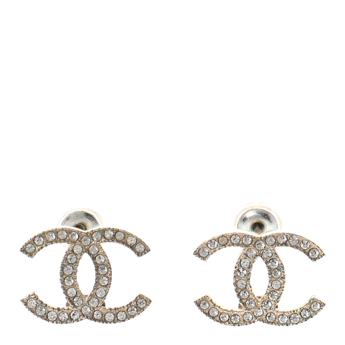 Crystal CC Earrings Gold