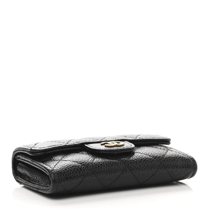 Chanel Caviar Quilted Flap Card Holder Black 4 of 11