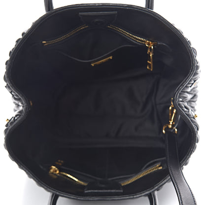 Miu Miu Nappa Matelasse Tote Black 5 of 9