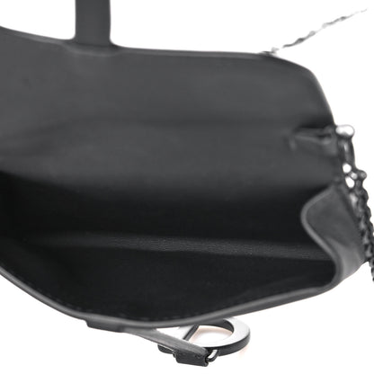 Christian Dior Ultra Matte Calfskin Nano Saddle Chain Pouch Black 5 of 12
