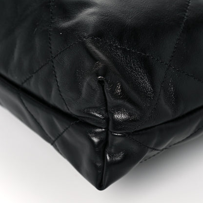 Chanel Shiny Calfskin Quilted Small Chanel 22 Black 13 of 14