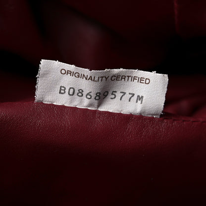 Bottega Veneta Smooth Butter Calf The Pouch Oversized Clutch Bordeaux 8 of 10