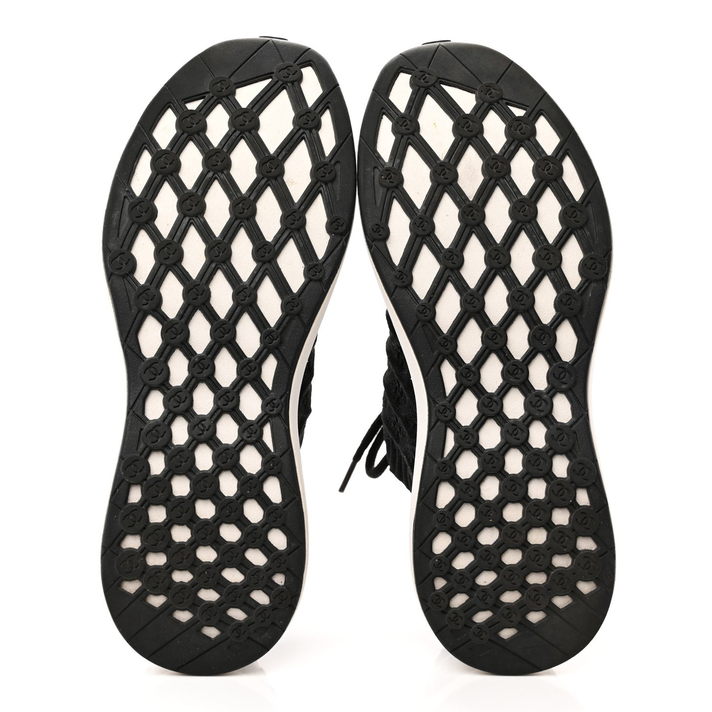 Fabric Logo Sneakers 36 Black