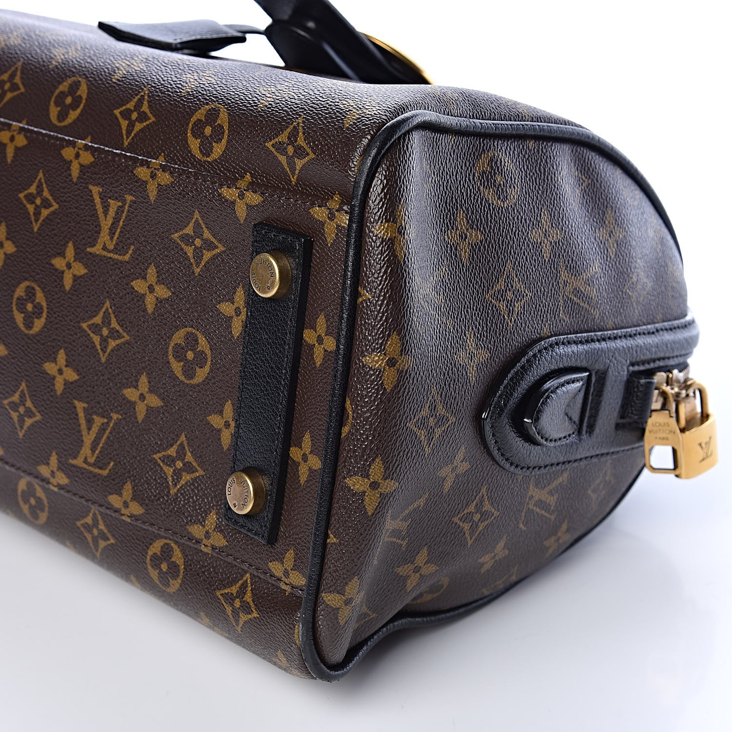 Louis Vuitton Monogram Golden Arrow Speedy Black 9 of 10