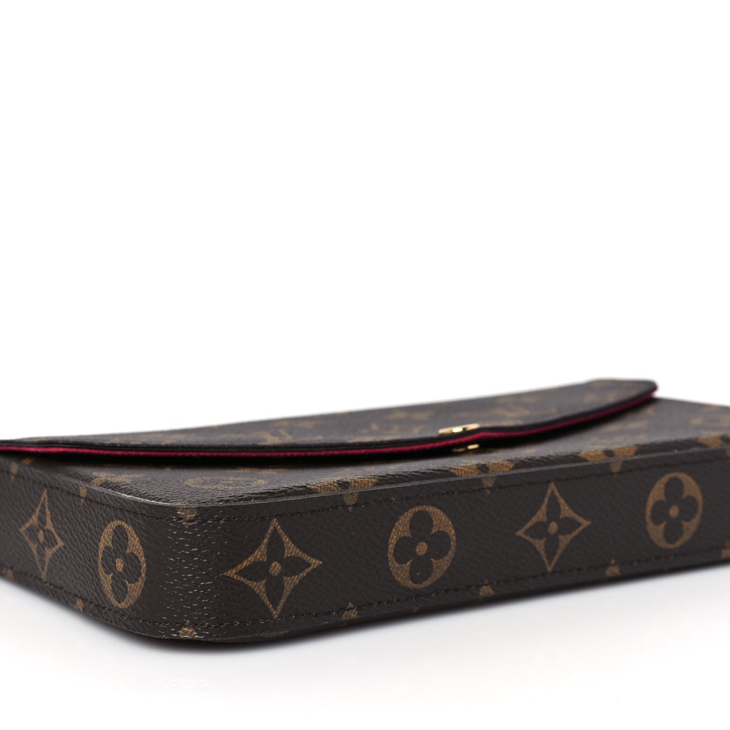 Louis Vuitton Monogram Pochette Felicie Chain Wallet Fuchsia 8 of 9