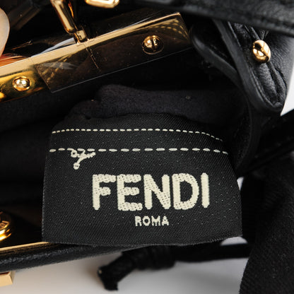 Fendi Nappa Micro Peekaboo Iconic Satchel Black 5 of 9