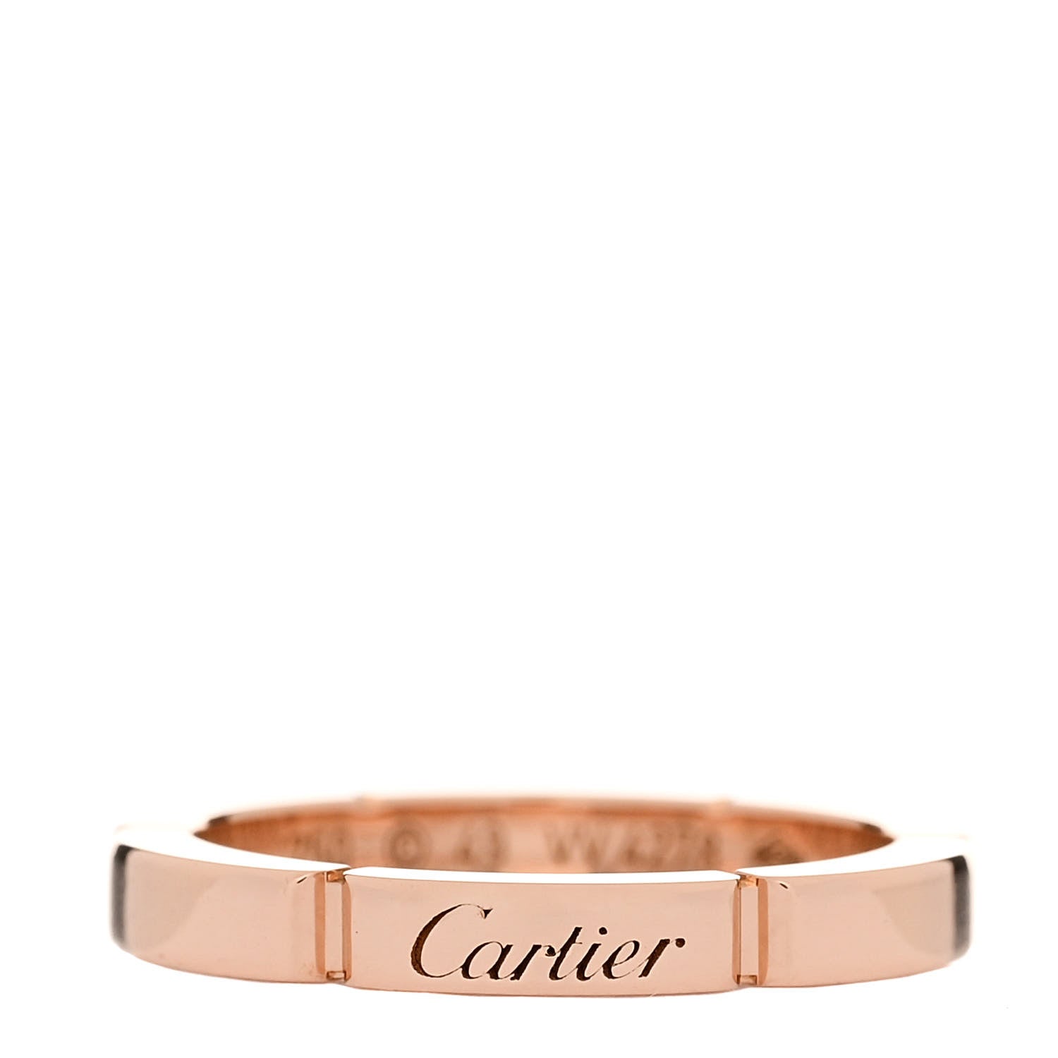 Cartier 18K Pink Gold 2.5mm Maillon Panthere Wedding Band Ring 49 5 1 of 6