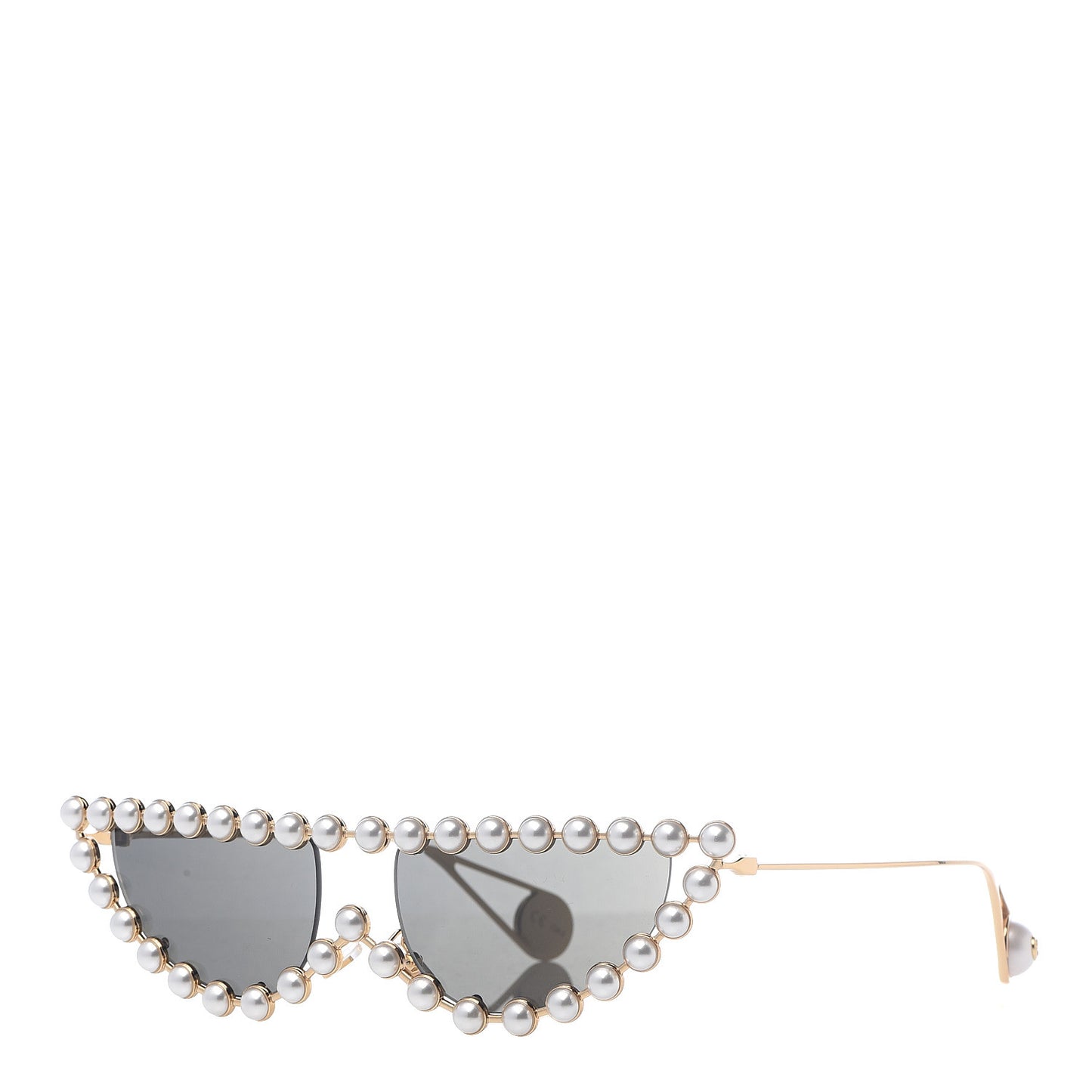 Metal Pearl Cat Eye Sunglasses GG0364S Gold