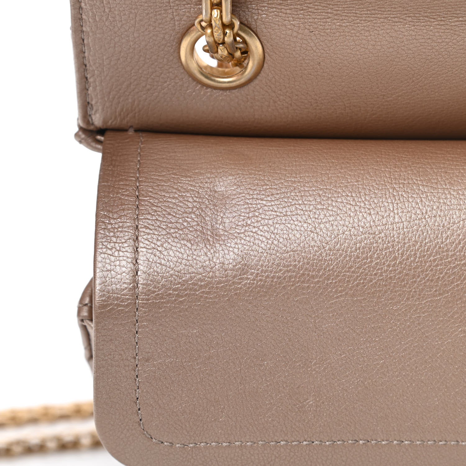 Chanel Metallic Calfskin Quilted 2.55 Reissue 226 Flap Dark Gold 12 of 17
