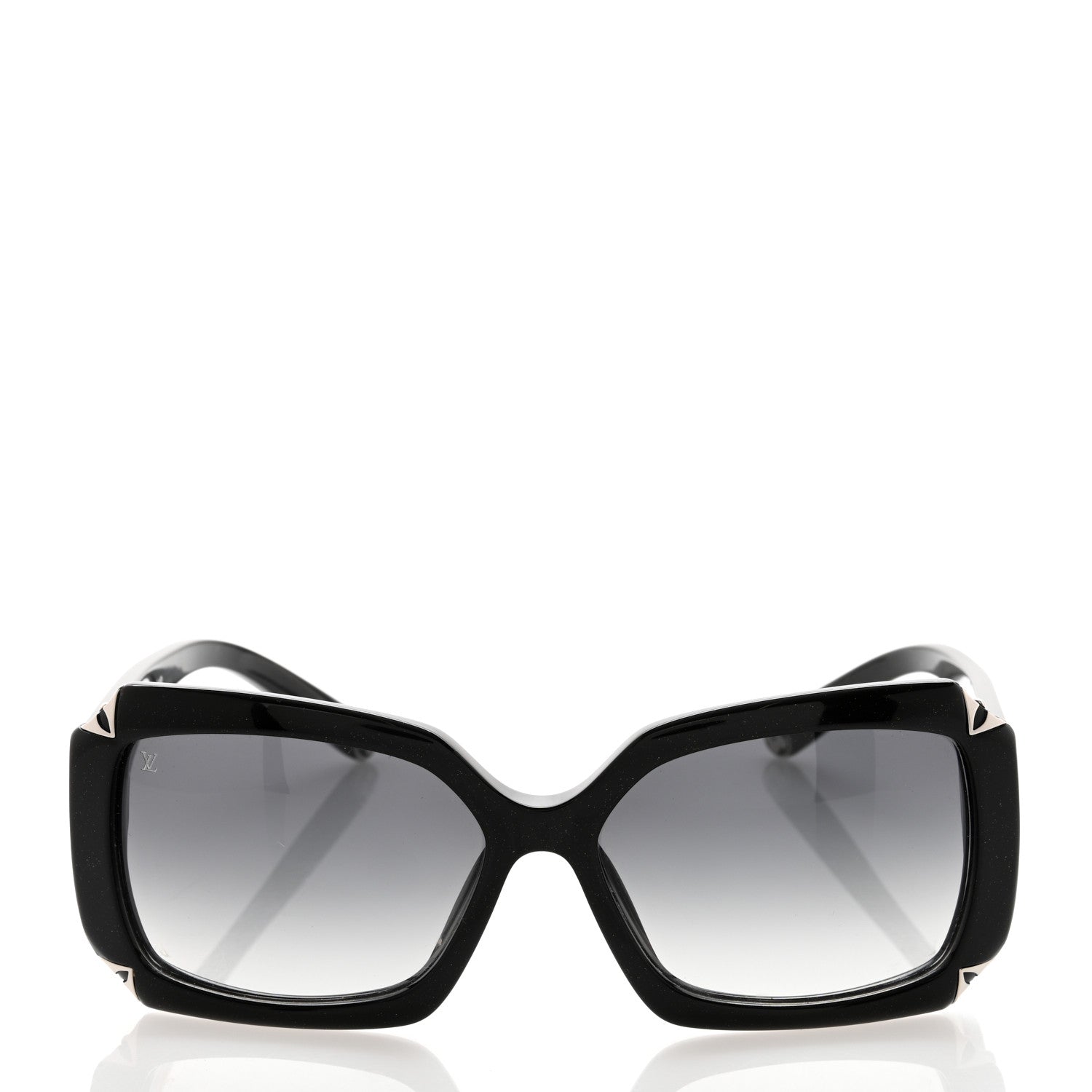Louis Vuitton Acetate Hortensia Sunglasses Z0365W Black Glitter 2 of 7