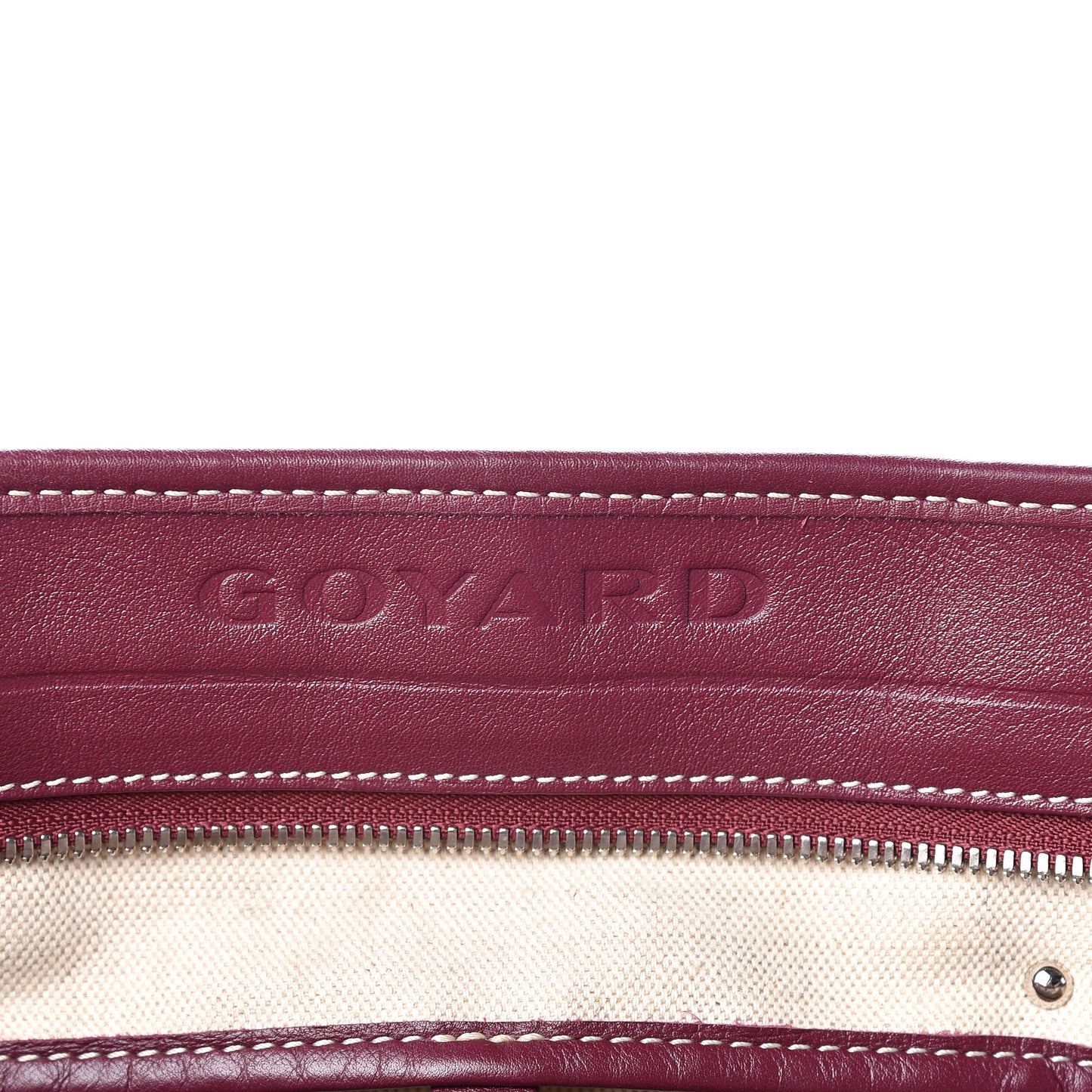 Goyardine Marquises Tote Burgundy