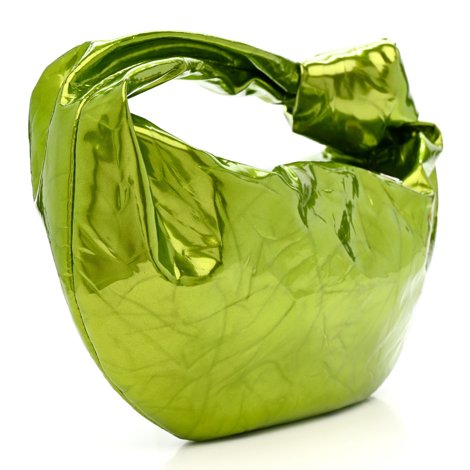 小物 _o_k_d_k_  BottegaVeneta 55180-MIE Bottega Veneta Metallic Crushed Calfskin Mini Jodie Chlorophyll