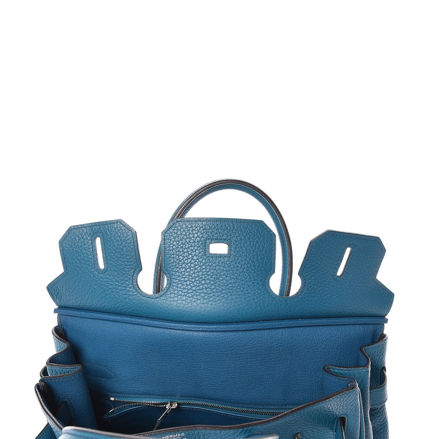 Taurillon Clemence Birkin 30 Bleu Izmir