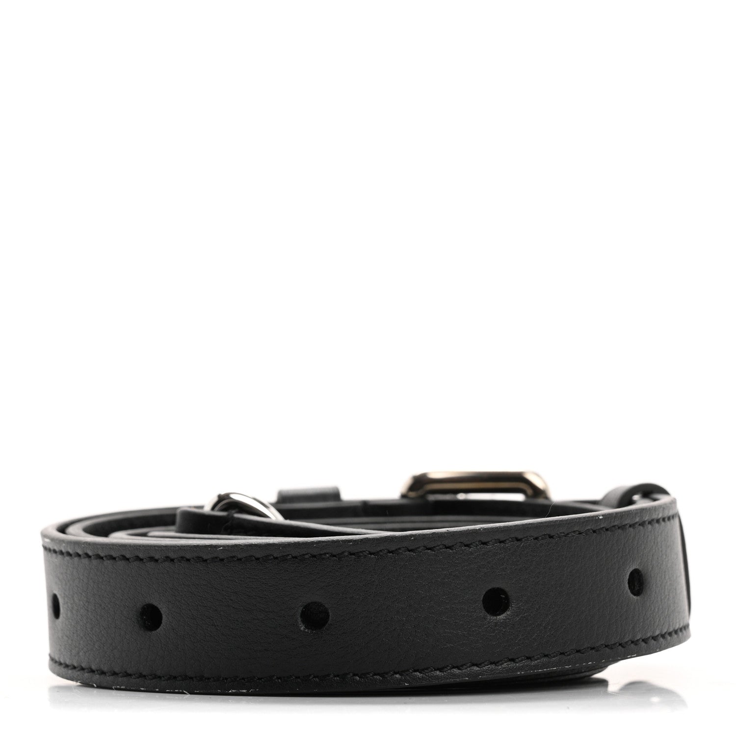 Louis Vuitton Calfskin 16mm Adjustable Shoulder Strap Black 2 of 4