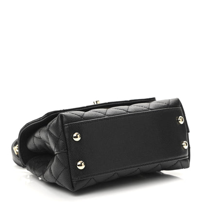 Chanel Caviar Quilted Extra Mini Coco Handle Flap Black 4 of 11