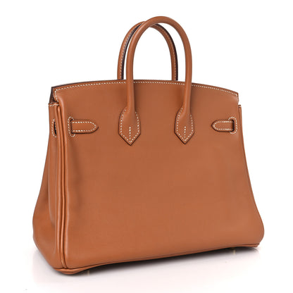 Hermes Swift Birkin 25 Gold 3 of 9