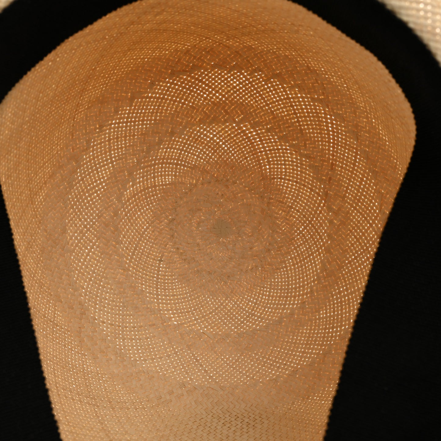 Straw Sangles En ZigZag Ingrid Panama Hat 57 Naturel Black