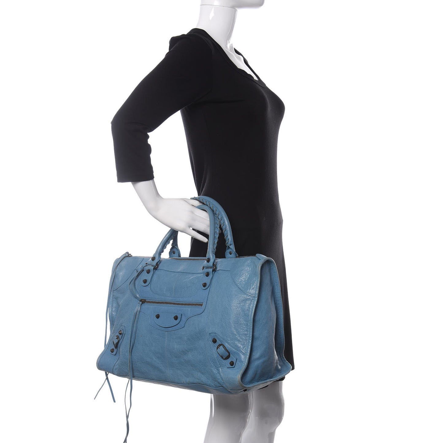 Agneau Classic Hardware Work Bleu Indigo
