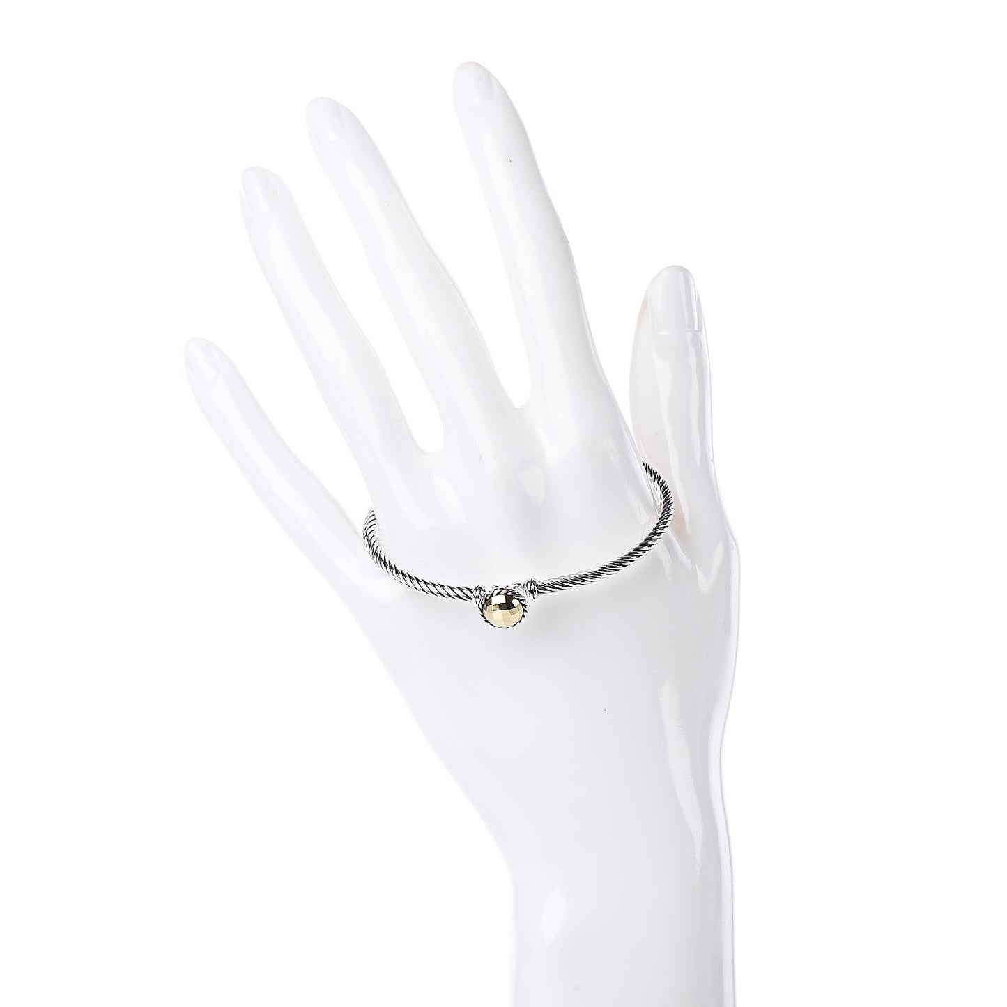 Sterling Silver 18K Yellow Gold 3mm Chatelaine Bracelet