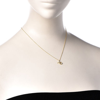 Tiffany 18K Yellow Gold Diamond Paloma Picasso Love & Kisses Pendant Necklace 2 of 7